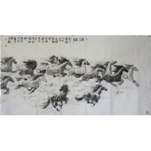 万里城国画马系列