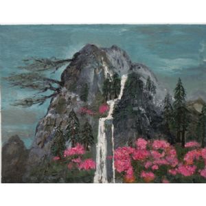 孙华峰油画作品----《春山富水》