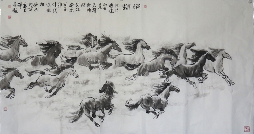 万里城国画马系列