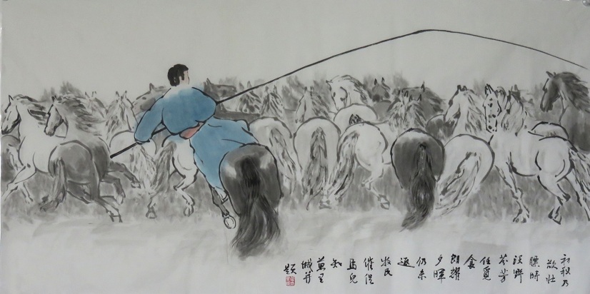 万里城国画马系列